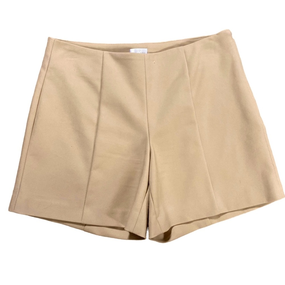 Ecru Sz2 Tan/Camel Flat Front Side Zip 5”